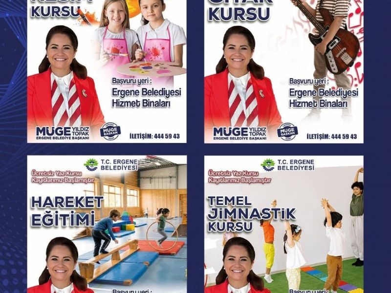 ERGENE�M�ZDE YAZ KURSLARIMIZ BA�LIYOR!
