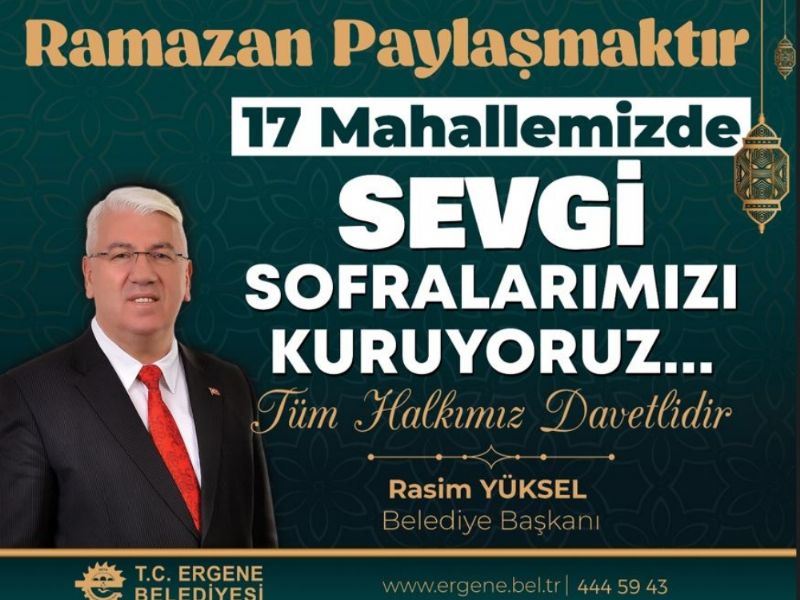 Ergenede Vatandalar Ergene Belediyesi Sevgi Sofralarnda Buluuyor