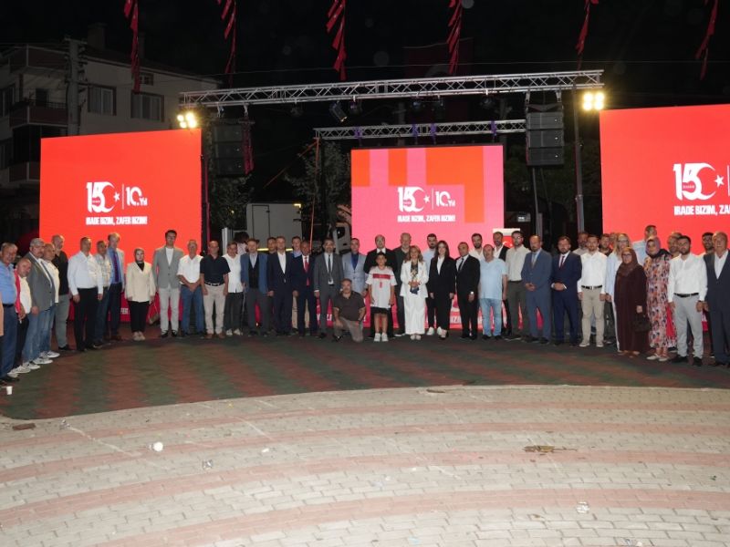 ERGENE�M�ZDE 15 TEMMUZ DEMOKRAS� VE M�LL� B�RL�K G�NܴNDE �EH�TLER ANILDI