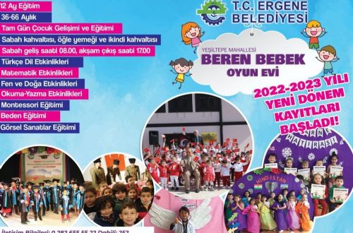 Ergene Belediyesi Beren Bebek Oyun Evinde Yeni Dönem Kayıtları Başladı