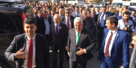 CHP Genel Bakan Kemal Kldaroludan Ergeneye Ziyareti