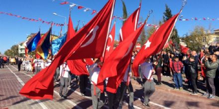 Ergene�de 29 Ekim Cumhuriyet Bayram� Co�kuyla  Kutland�