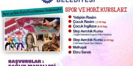Ergene Belediyesinin Yeni Dnem Kurslar Balyor