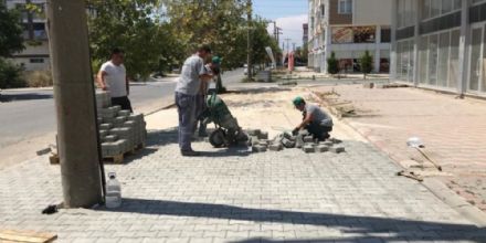 Ergene’de Kilit Parke Taş ve Kaldırım Çalışmaları Devam Ediyor