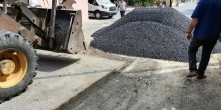 Ergene Belediyesi�nden Yol Onar�m ve Asfalt �al��mas�