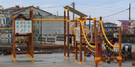 Ergene Masal Parknda almalar Devam Ediyor