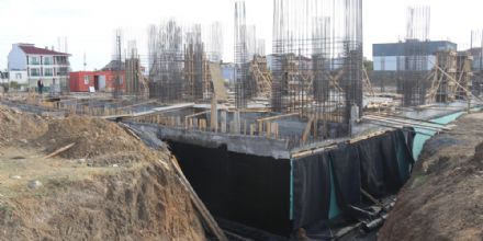 Ergene Sosyokltrel Tesis Cem Evi ve Aevinin naat Ykseliyor