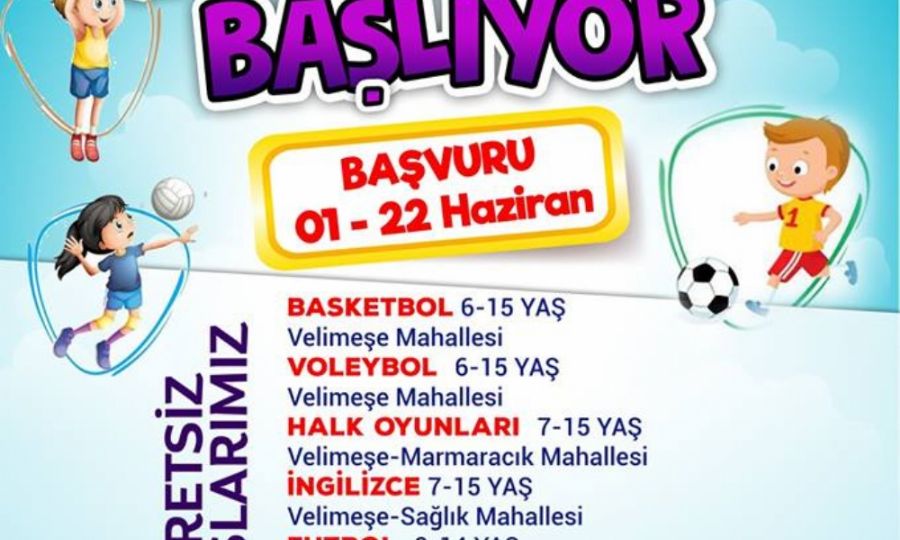 Ergenede Yaz Okulu  Kurslar Balyor