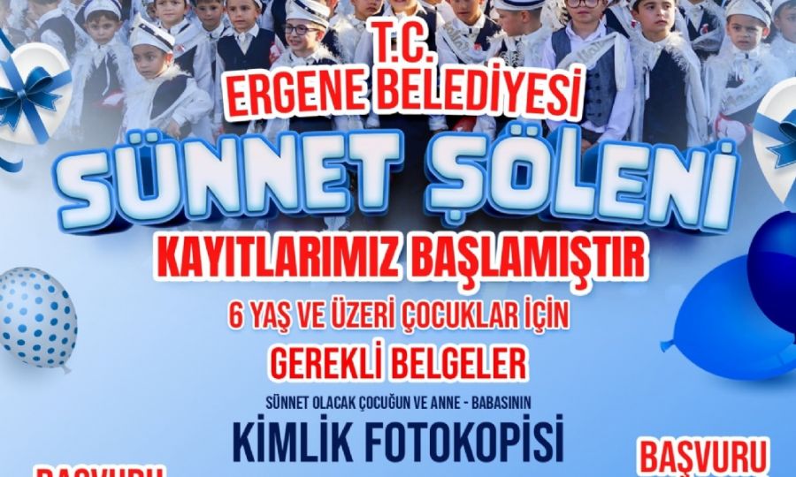 ERGENE�M�ZDE S�NNET ��LEN� KAYITLARI BA�LIYOR!