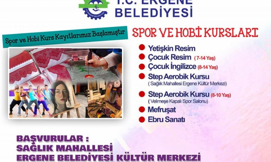 Ergene Belediyesinin Yeni Dnem Kurslar Balyor