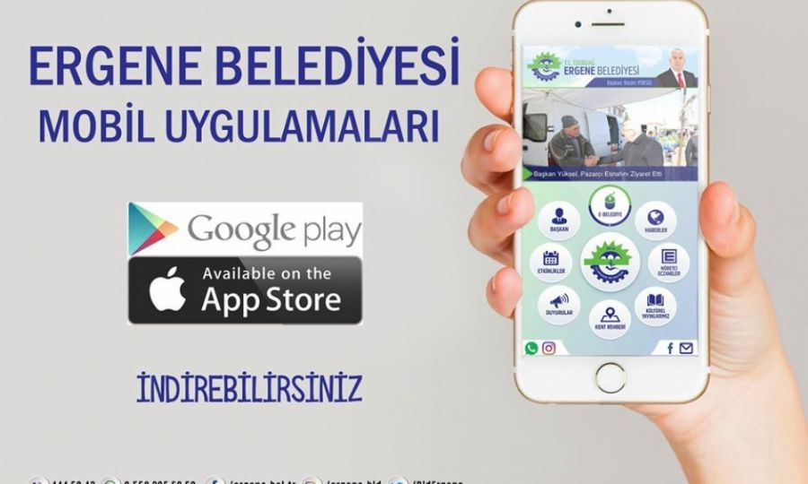 Ergene Belediyesi Mobil Uygulamas lgi Gryor