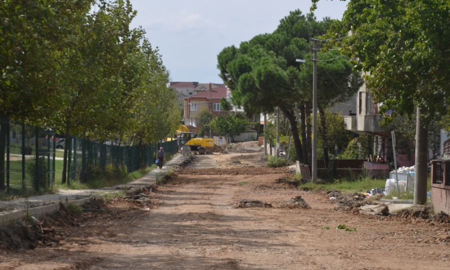 Edirne 9. Sokakta Asfaltlama in Hazr Hale Getirildi