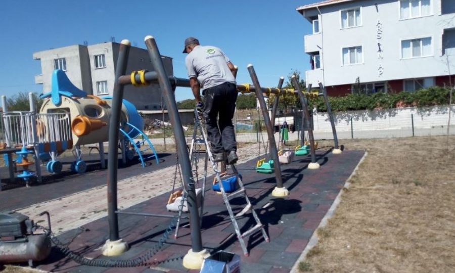 Ergene Belediyesi Parklar Yeniliyor