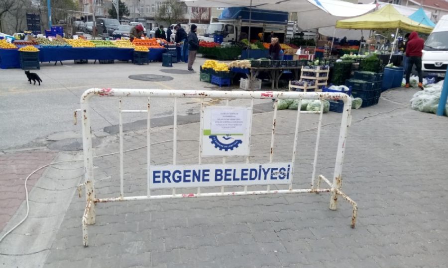 Ergene Belediyesi Semt Pazarlarnda Tedbirleri Arttrd