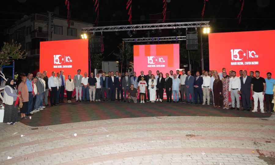 ERGENE�M�ZDE 15 TEMMUZ DEMOKRAS� VE M�LL� B�RL�K G�NܴNDE �EH�TLER ANILDI