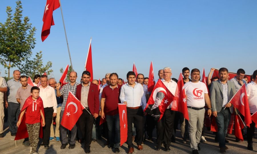 Ergenede 15 Temmuz Demokrasi ve Milli Birlik Gn Kutlanld