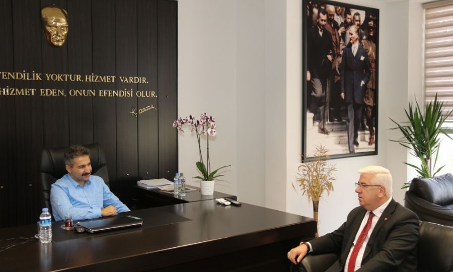 Bakanmz Rasim Yksel Yeni Kaymakam Mehmet Emin Tay Ziyaret Etti