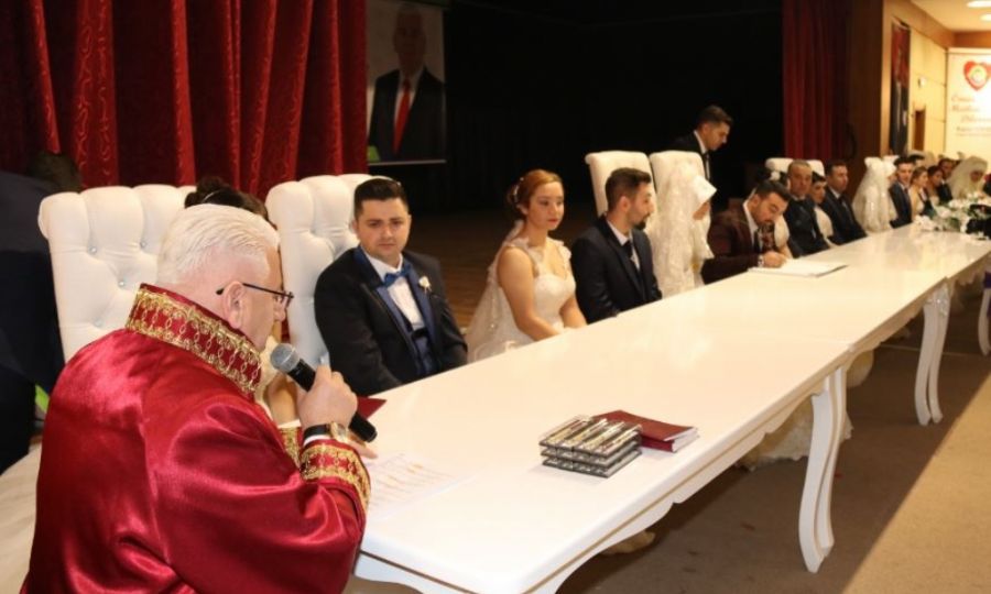 Ergene Belediyesi Tarafndan 14 ubatta Toplu Nikah Treni Yapld