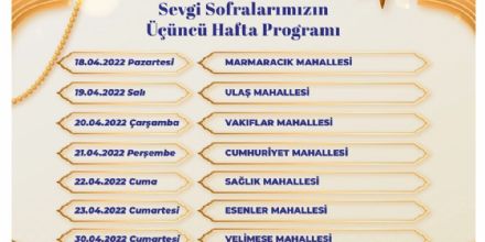 Ramazan Ay ftar Sofralar-Marmarack, Ula, Vakflar, Cumhuriyet, Salk, Esenler, Velimee