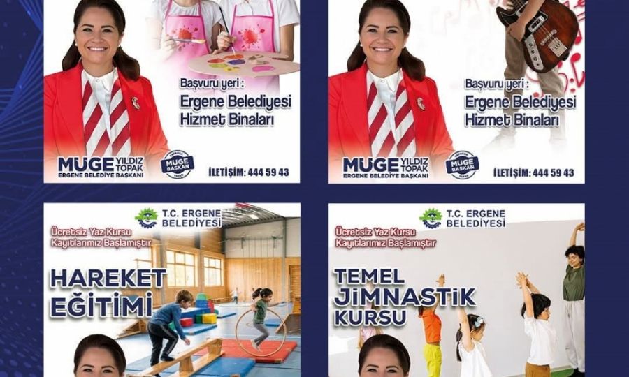 ERGENE’MİZDE YAZ KURSLARIMIZ BAŞLIYOR!