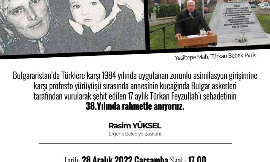 Türkan Bebeğin Vefatının 38. Yıl Dönümü Anma Programı