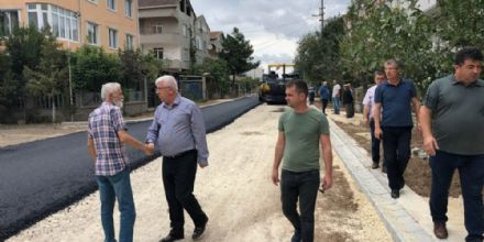 Ergene�de O�uzhan Caddesi� de Asfaltland�