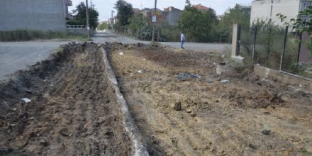 Asfaltlama almasnda Sra Edirne 9. Sokaa Geldi