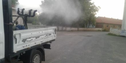 Ergene Belediyesi Ha�ere ve Sineklere Kar�� �la�lama �al��mas�nda Bulunuyor