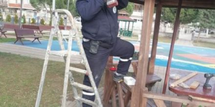 Ergene Belediyesi Parklara Bakmn Srdryor