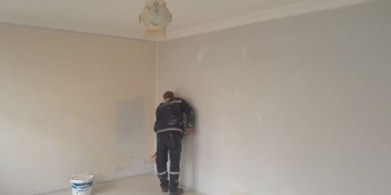 Ergene Belediyesi Afetzede Ailelere Tahsis Edilen Evlerin Bakımını Yapmaya Devam Ediyor