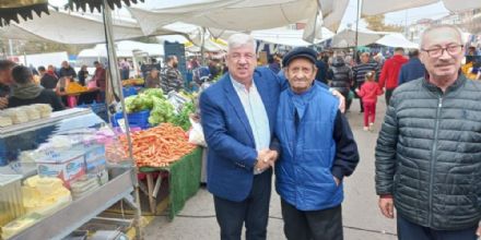 Ergene Belediye Bakan Rasim Yksel Semt Pazarn Ziyaret Etti