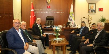 Ergene Kaymakamı Ergene Belediye Başkanı Rasim Yüksel’i Ziyaret Etti