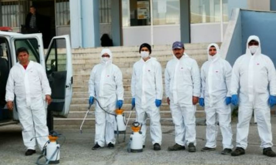 Ergene�de Korana Vir�s�ne Kar�� Dezenfeksiyon �al��malar� Devam Ediyor