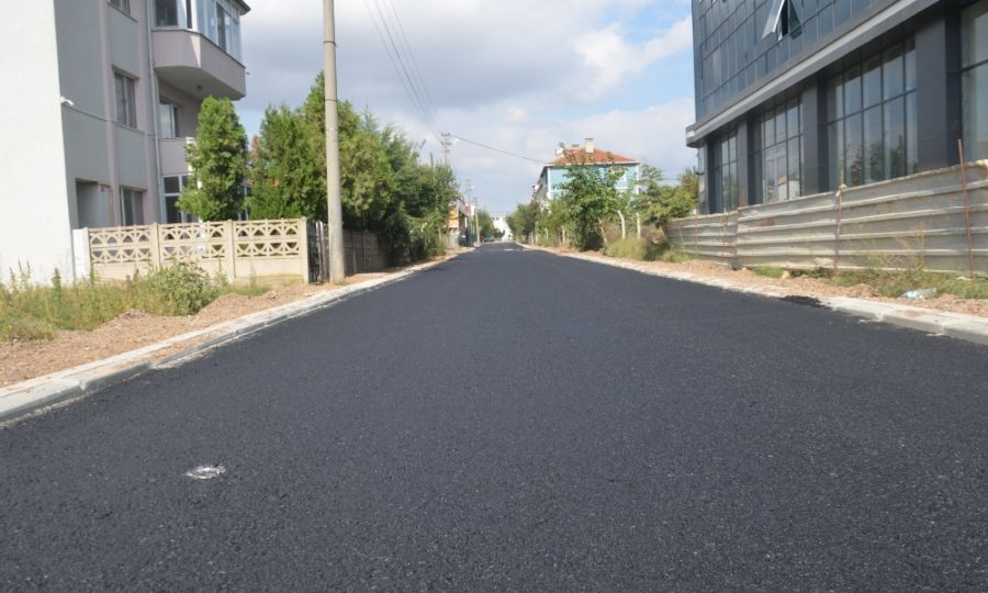 Salk Mahallesinde Asfaltlama almas Devam Ediyor