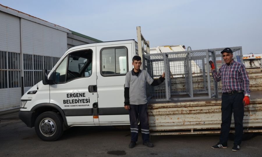 Ergene Belediyesinden Sokak Hayvanlarna Beslenme Park