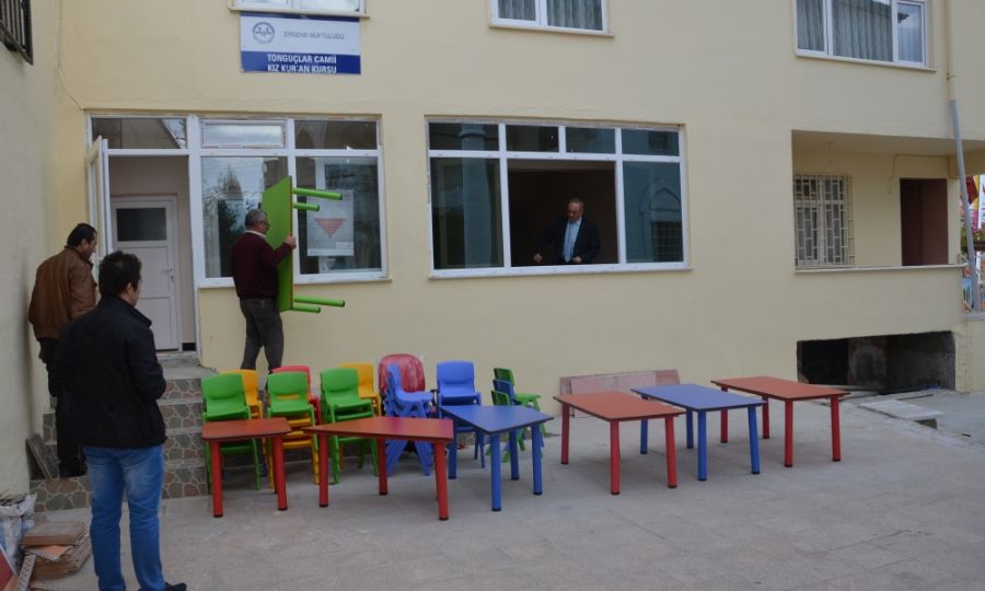 Ergene Belediyesinden Kuran Kurslarna Hizmet Destei