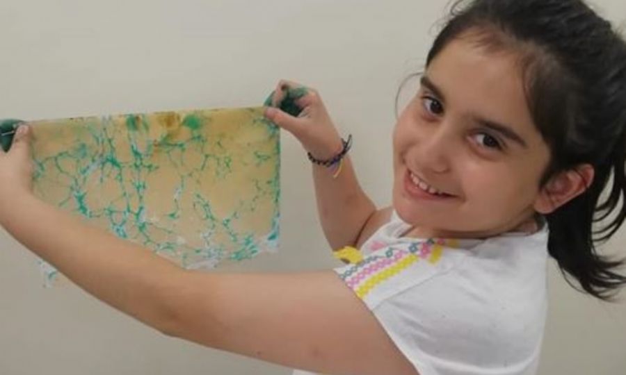 Ergene Belediyesinin Ebru Sanat Kursunda ocuklar Hayal Glerini Gelitiriyor