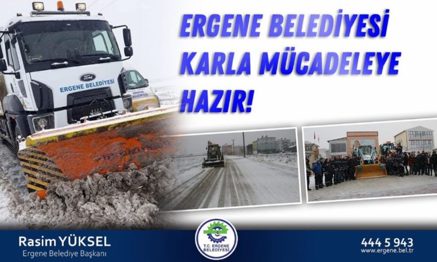 Ergene Belediyesi Karla Mcadeleye Hazr