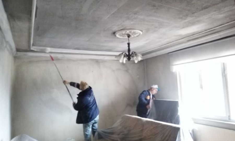 Evi Yanan Vatanda�a Ergene Belediyesi Destek Oldu