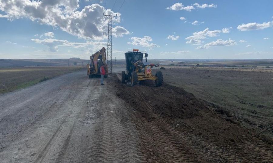 Ergene Belediyesi Yol almalarnda Hz Kesmiyor