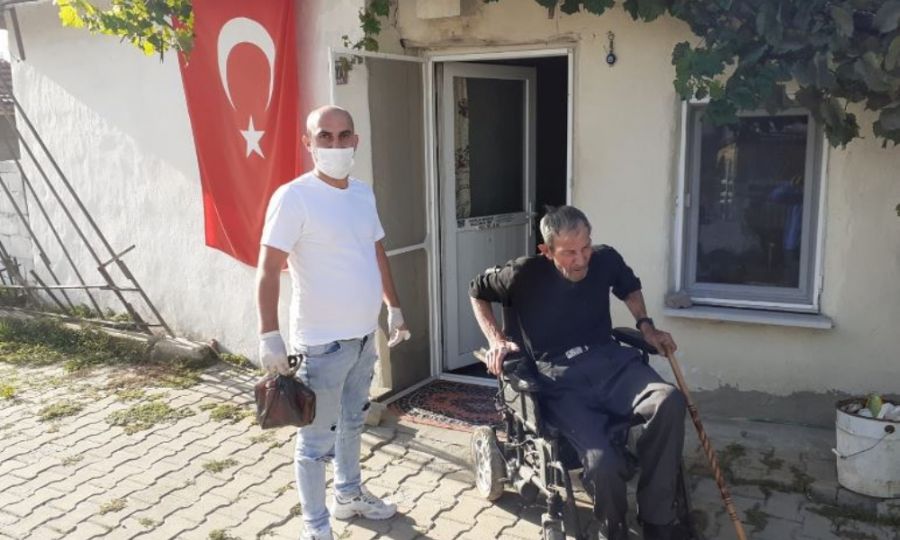 Ergene Belediyesi Engelli Aralarn Bakmn Yapmaya Devam Ediyor