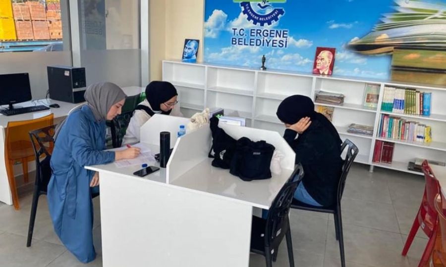 Ergene Belediyesinin Ktphanesine lgi Gnden Gne Artyor