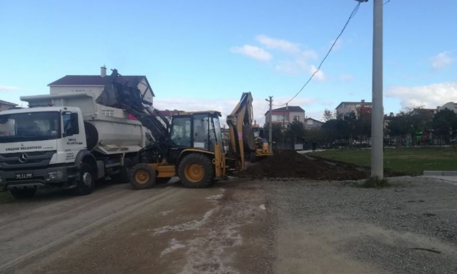 Ergene Belediyesi Yol almalarna Aralksz Devam Ediyor