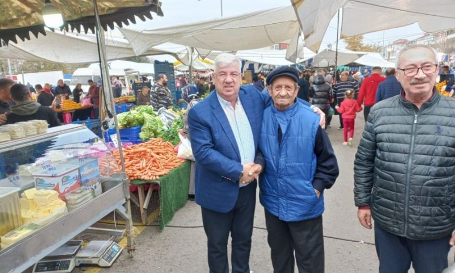 Ergene Belediye Bakan Rasim Yksel Semt Pazarn Ziyaret Etti