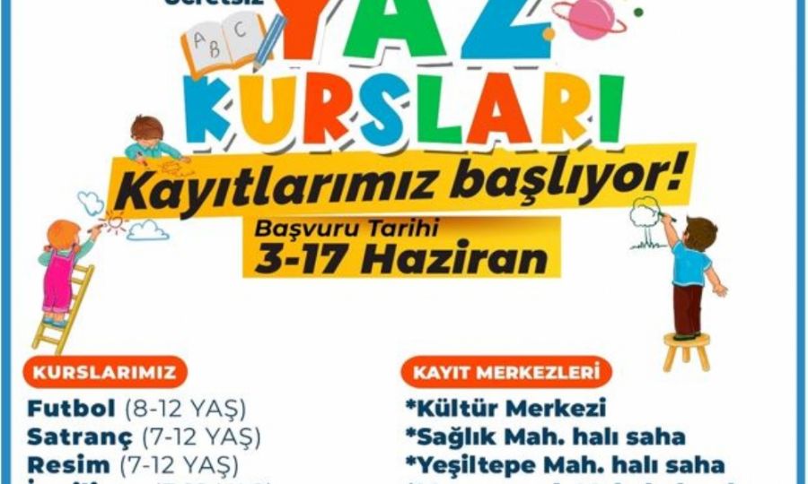 Ergene Belediyesi Yaz Kurslar Balyor
