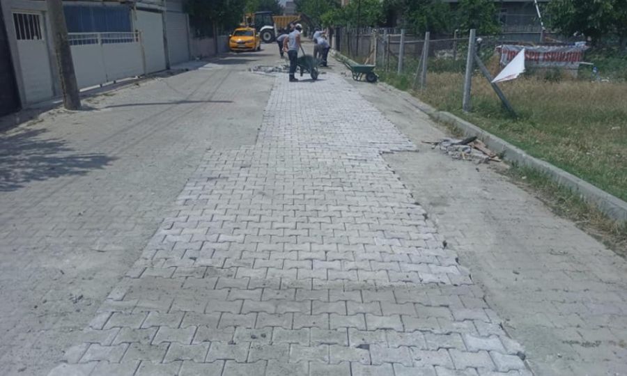 Ergene Belediyesi ekipleri alyor