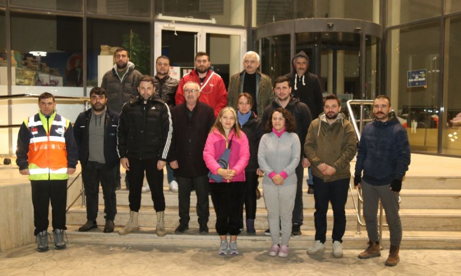 Ergene Belediyesi Gnll Personelleri Deprem Blgesinden Dnd
