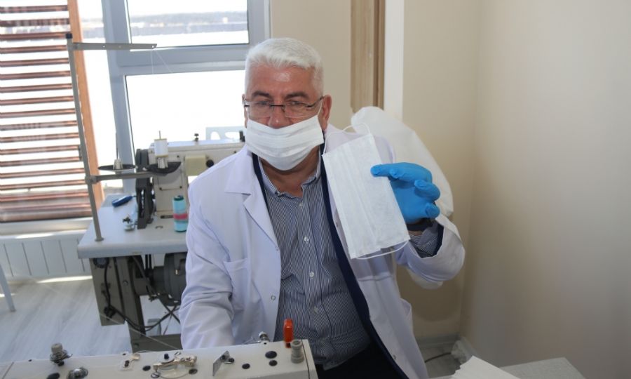 Ergene Belediyesi Maske �retimine Ba�lad�