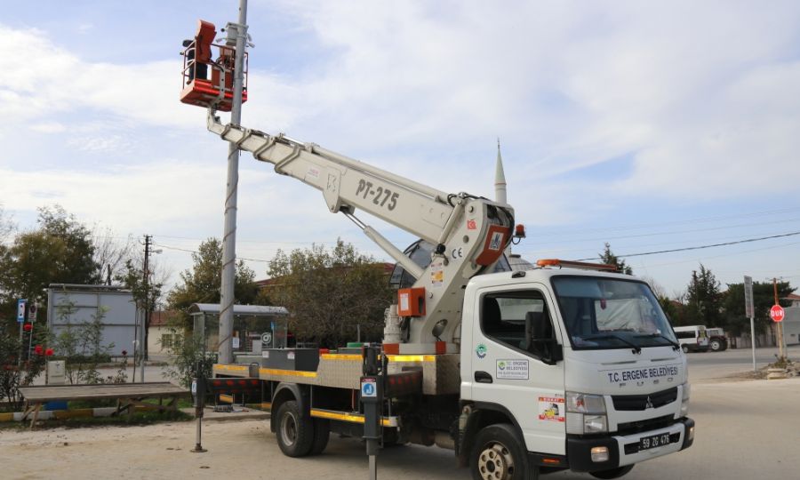 Ergene’de Mahallelere Güvenlik Kameraları Takılıyor