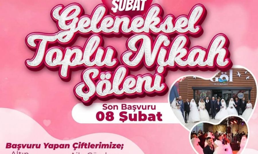 Ergene’de 14 Şubat Toplu Nikah Töreni kayıtları devam ediyor